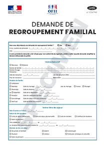 CERFA 11436-05 : Demande de regroupement familial