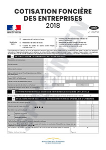 CERFA 14031-07 : Cotisation Foncière des Entreprises 2018