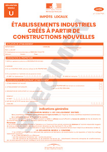 CERFA 10516-04 : Impôts Locaux - Déclaration des immobilisations des bâtiments industriels