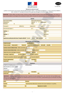CERFA 15615-01 : Demande de carte de séjour pluriannuelle - Passeport Talent - Carte Bleue Européenne