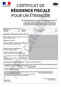 Cerfa 13800-01: Certificat de résidence fiscale pour un étranger (formulaire 730 SD)