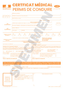 CERFA 11245-03 : Formulaire du certificat médical pour la délivrance du permis de conduire