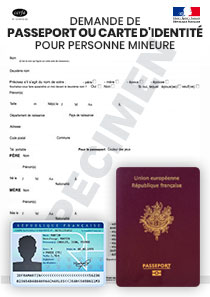 Demande de Passeport ou de Carte d'identité pour personne mineure