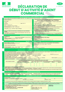 CERFA 13847-04 : Déclaration de début d'activité d'agent commercial - Formulaire AC0