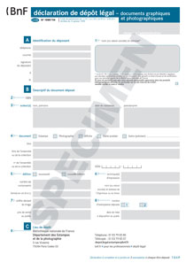 CERFA 10061-04 : Déclaration de dépôt légal - éditeur de documents graphiques et photographiques