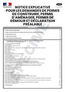 CERFA 51434-06 : Notice explicative pour les demandes de permis de construire, permis d'aménager, permis de démolir et déclaration préalable