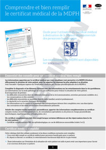 CERFA 52154 Aide pour remplir le Certificat médical de la MDPH
