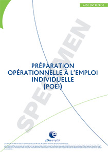 Formulaire POEI préparation opérationnelle à l'emploi individuelle