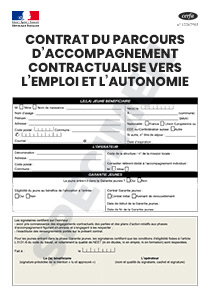 CERFA 15656-02  Contrat du parcours d'accomplissement contractualisé vers l'emploi et l'autonomie (PACEA)