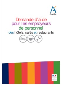 Demande d'aide pour les employeurs de personnel des hôtels, cafés et restaurants - Formulaire  DAJ 497