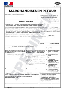 CERFA 11021-02 : Régime des retours Bulletin d'information INF 3