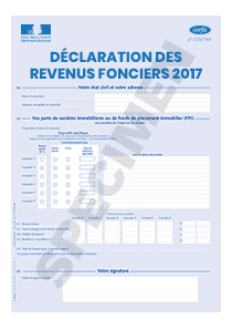 CERFA 10334-22 : Formulaire de déclaration des revenus fonciers 2017 - Impôts 2018