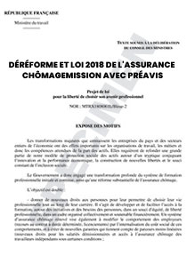 Réforme et loi 2018 de l'assurance chômage - PDF
