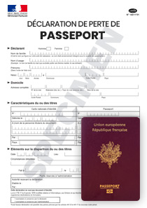 Déclaration de Perte d'un Passeport (Cerfa 14011-01)